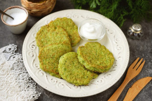 Драники из брокколи