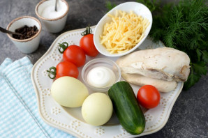 Салат "Нежный" с курицей