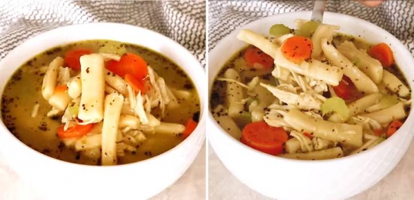 
Суп с домашней лапшой и курицей &mdash; самый вкусный пошаговый рецепт	