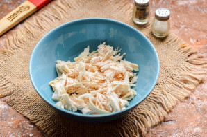 Тарталетки с курицей и апельсином