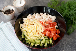 Салат "Нежный" с курицей