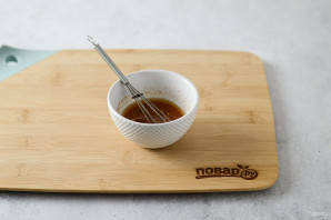 Постный салат с грибами