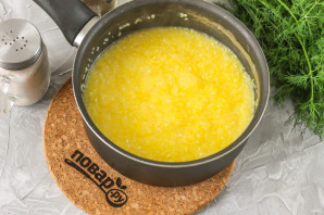 Полента с баклажанами