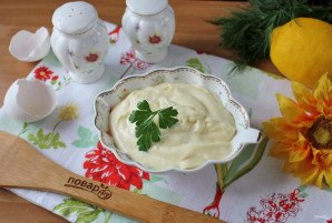 Домашний майонез с горчицей и лимоном