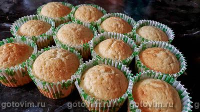 Банановые кексы с шоколадом