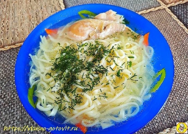 
Суп с домашней лапшой и курицей &mdash; самый вкусный пошаговый рецепт	