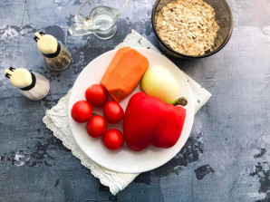 Овсяная каша с овощами Овсяная каша с овощами