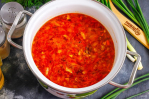 Борщ из запеченной свеклы