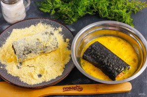 Жареные роллы с курицей Жареные роллы с курицей