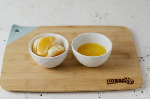 Рисовая каша с апельсиновым соусом