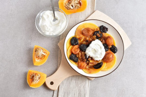 Тыква в микроволновке