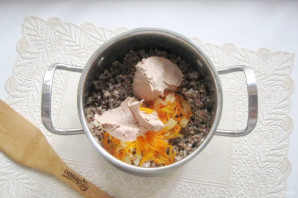 Гречневая каша с паштетом Гречневая каша с паштетом