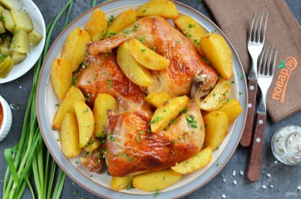 Мясо с картошкой в духовке Мясо с картошкой в духовке