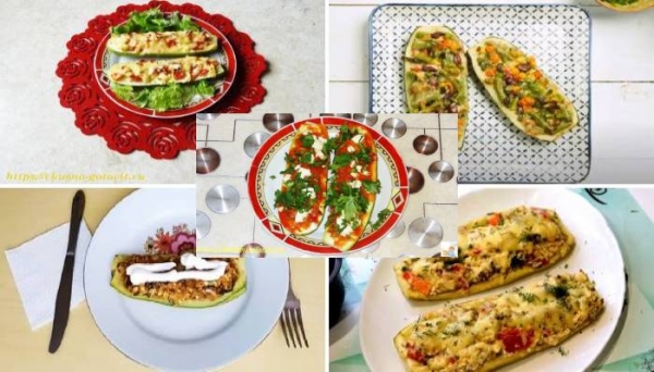 Фаршированные кабачки лодочки в духовке с овощами
Фаршированные кабачки лодочки в духовке с овощами