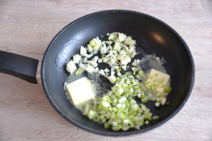 Зеленая гречка с грибами