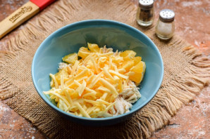 Тарталетки с курицей и апельсином