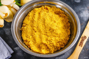 Песочный торт с орехами