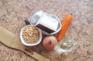 Гороховая каша с салом