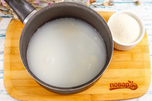 Манная каша на сгущенном молоке