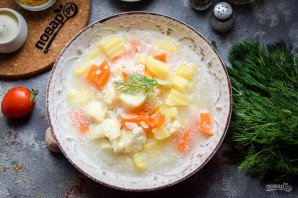 Рыбный суп со сметаной