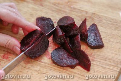 Салат из свёклы с брынзой и красными апельсинами Салат из свёклы с брынзой и красными апельсинами