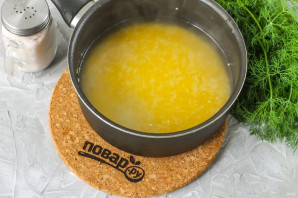 Полента с баклажанами