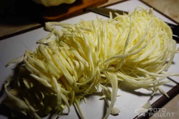 Рецепт: Гречневый бигос с индейкой - со свежей капустой