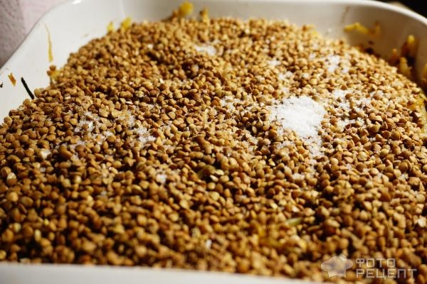 Рецепт: Гречневый бигос с индейкой - со свежей капустой