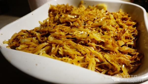 Рецепт: Гречневый бигос с индейкой - со свежей капустой