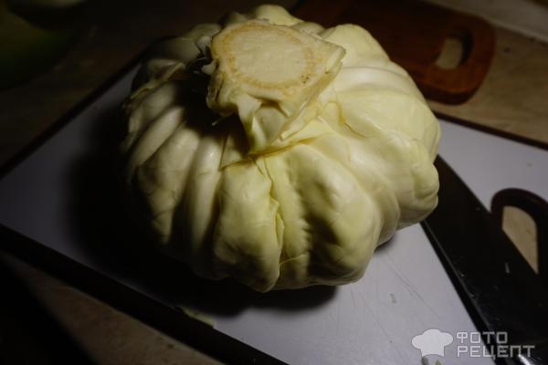 Рецепт: Гречневый бигос с индейкой - со свежей капустой