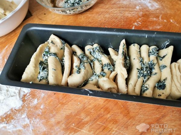 Рецепт: Хлеб с зеленью и моцареллой - В традициях Италии Рецепт: Хлеб с зеленью и моцареллой - В традициях Италии