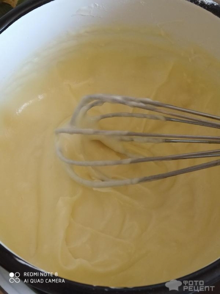 Рецепт: Крем для торта Пломбир - Нежный Рецепт: Крем для торта Пломбир - Нежный