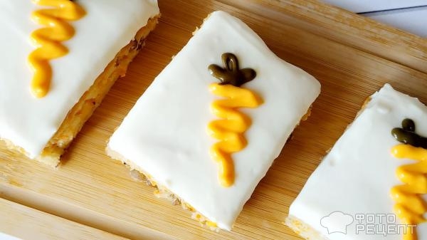 Рецепт: Морковное пирожное - с творожным кремом. Готовимся к Пасхе.