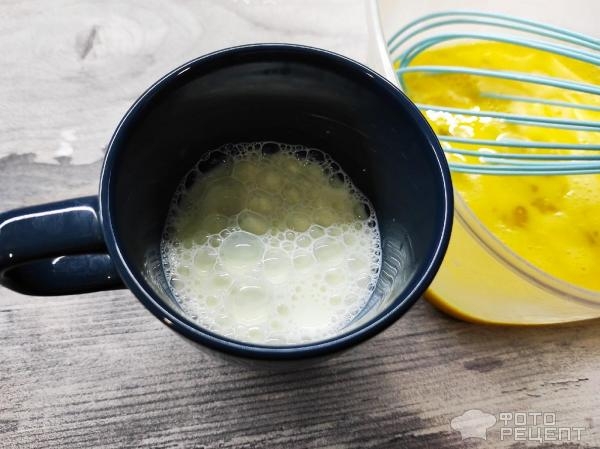 Рецепт: Омлет на сковороде - пышный омлет перевертыш!