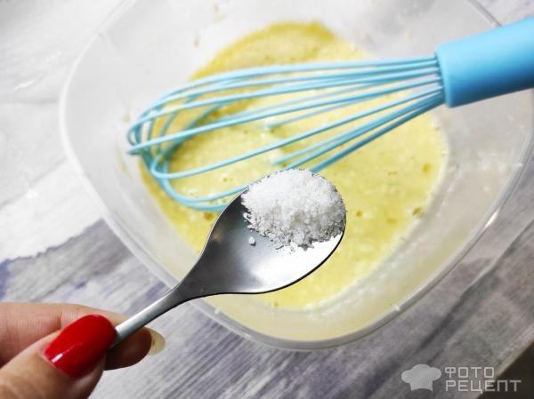 Рецепт: Омлет на сковороде - пышный омлет перевертыш!