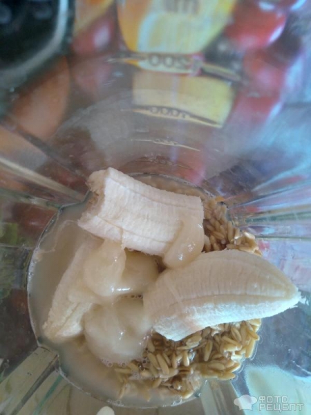 Рецепт: Овсяное молоко - с бананом и медом