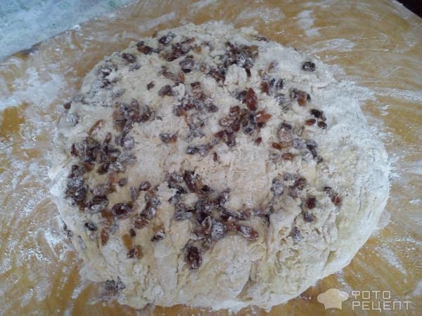 Рецепт: Пасхальный кулич - С изюмом и корицей