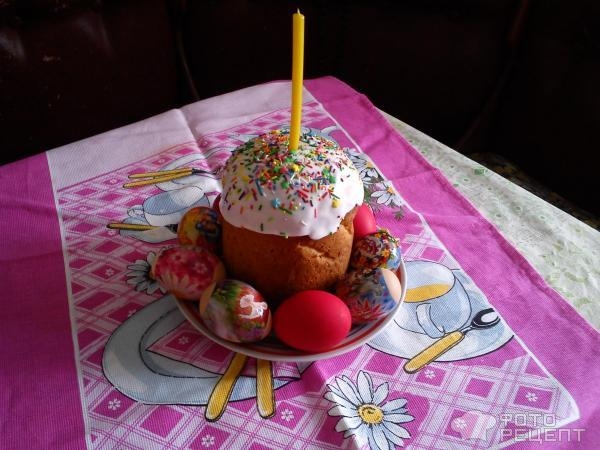 Рецепт: Пасхальный кулич - С изюмом и корицей