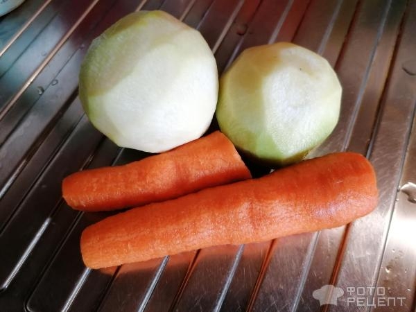 Рецепт: Салат из зеленой редьки - Простой