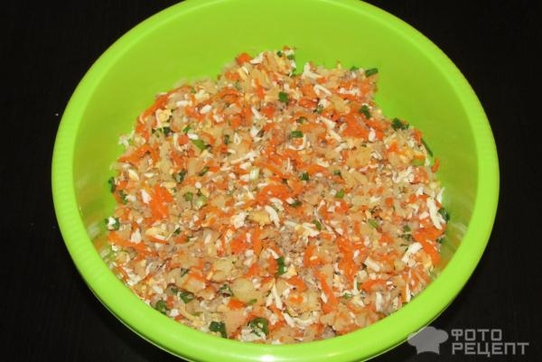 Рецепт: Салат в стиле "Мимоза" - на скорую руку