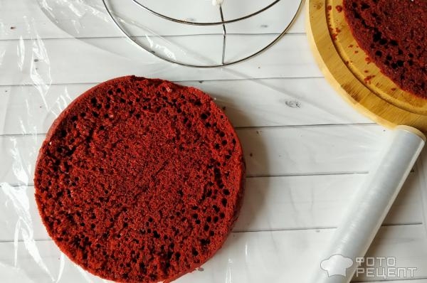 Рецепт: Торт "Красный бархат" - из готовой смеси с чиз-кремом