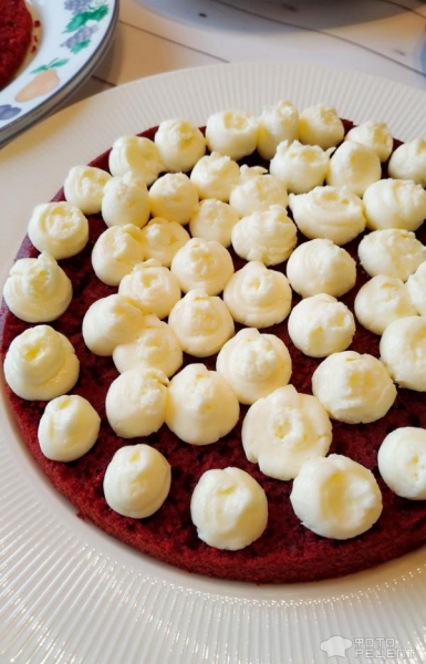 Рецепт: Торт "Красный бархат" - из готовой смеси с чиз-кремом