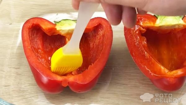 Рецепт: За печенные перцы с сыром в духовке - Сытный завтрак на скорую руку