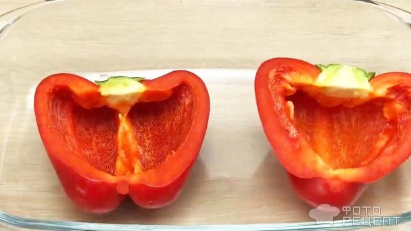 Рецепт: За печенные перцы с сыром в духовке - Сытный завтрак на скорую руку