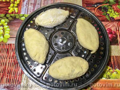 Пирожки с горохом на пару