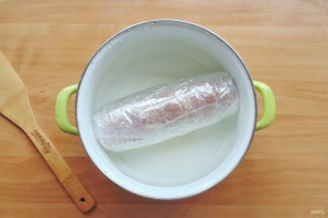 Домашняя ветчина с желатином Домашняя ветчина с желатином