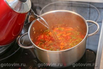 Гуляш из утиных желудков