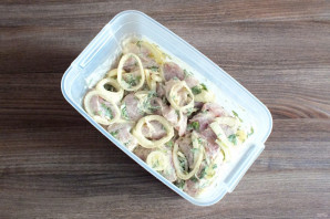 Шашлык с майонезом и лимоном Шашлык с майонезом и лимоном