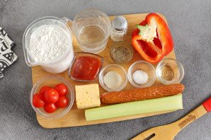 Пицца с сельдереем