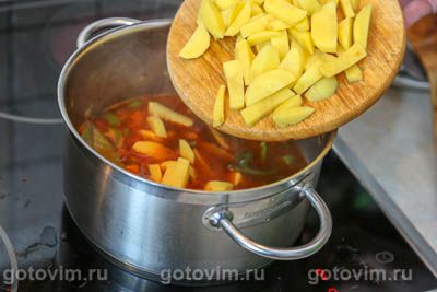 Гуляш из утиных желудков